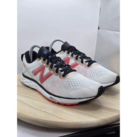 New Balance 1500v4 Womens Size 9.5 White Orange Athletic Running Shoes Sneakers - Picture 5 of 9